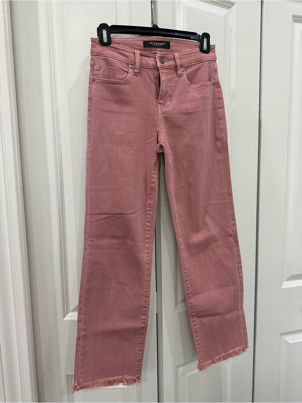 Liverpool Rose-Pink Straight Leg Jeans